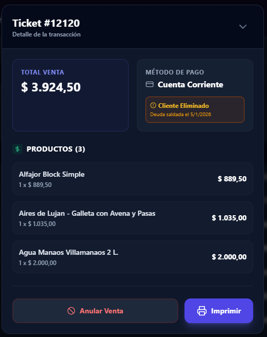 Cliente Eliminado y Saldado