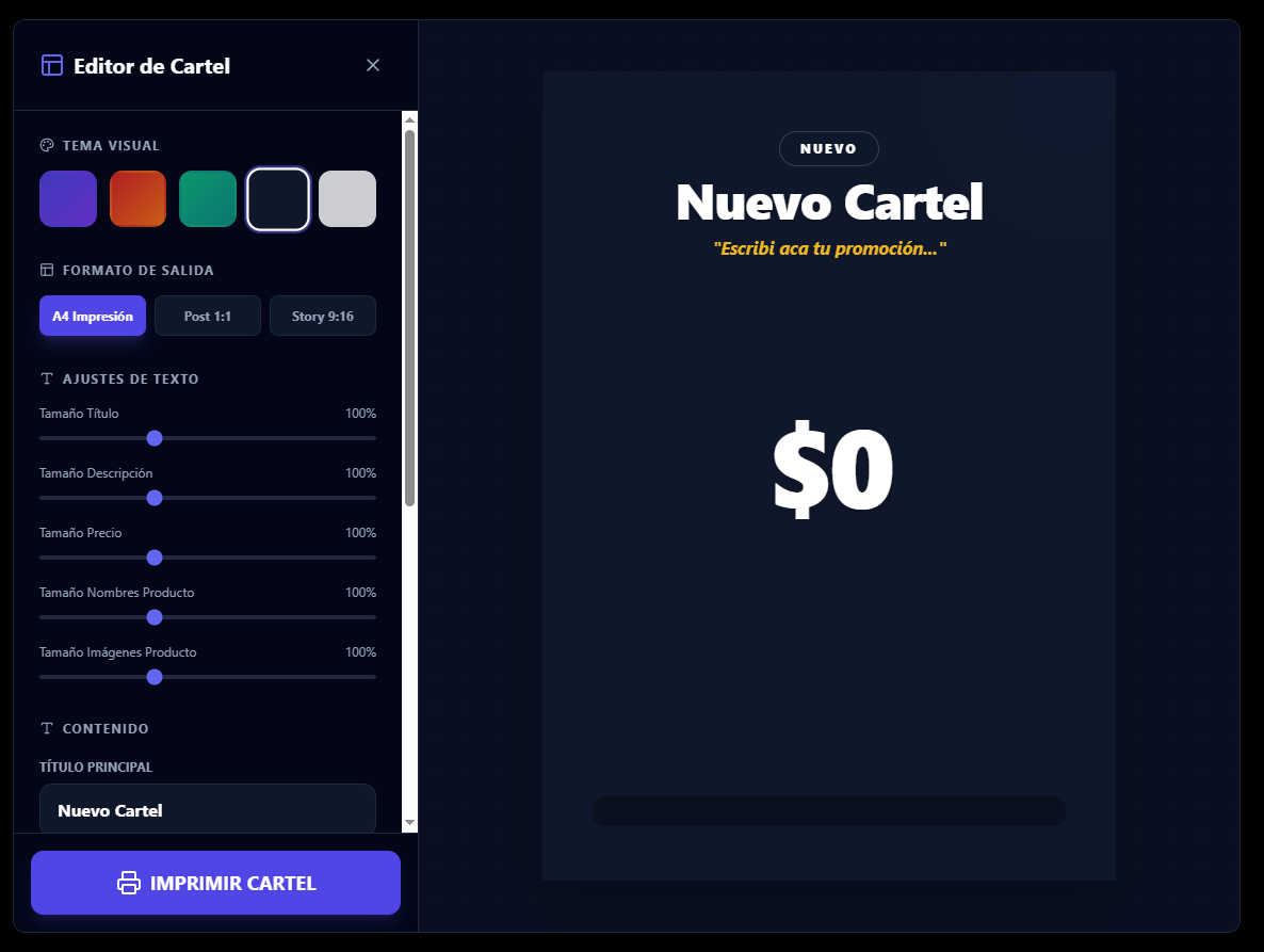 Interfaz de Edición Profesional