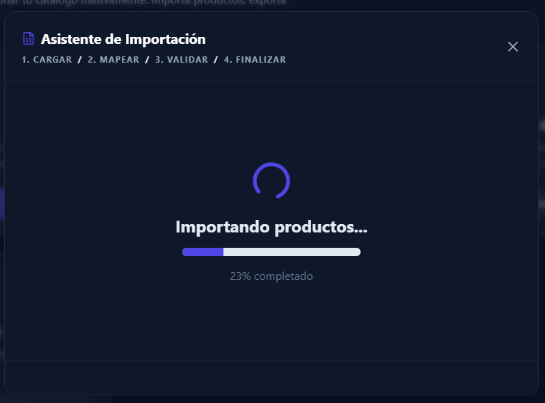 Ejecución de la Importación