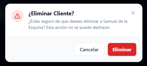 Intento de Eliminar con Deuda