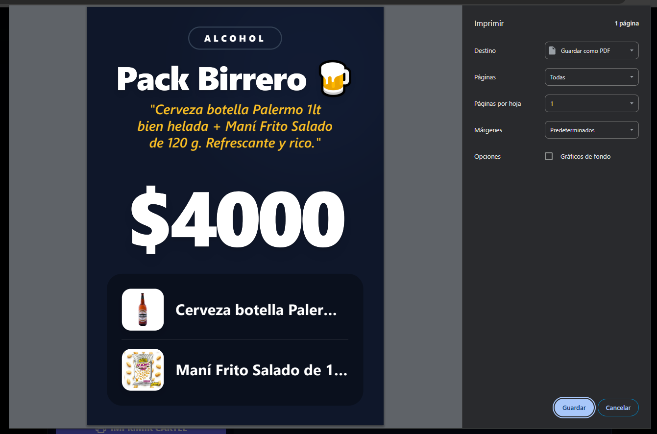 Vista Previa de Impresión