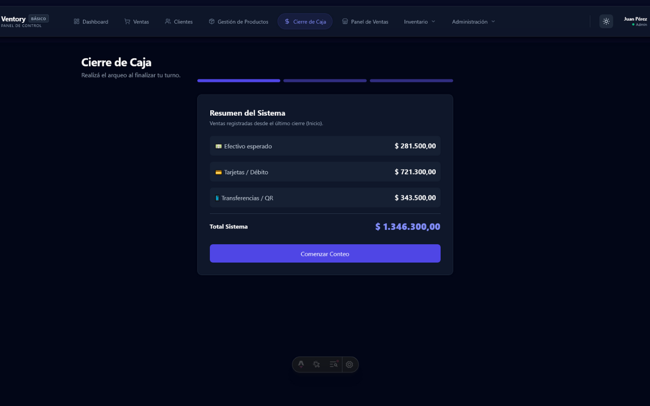 Cierre de Caja y Métricas