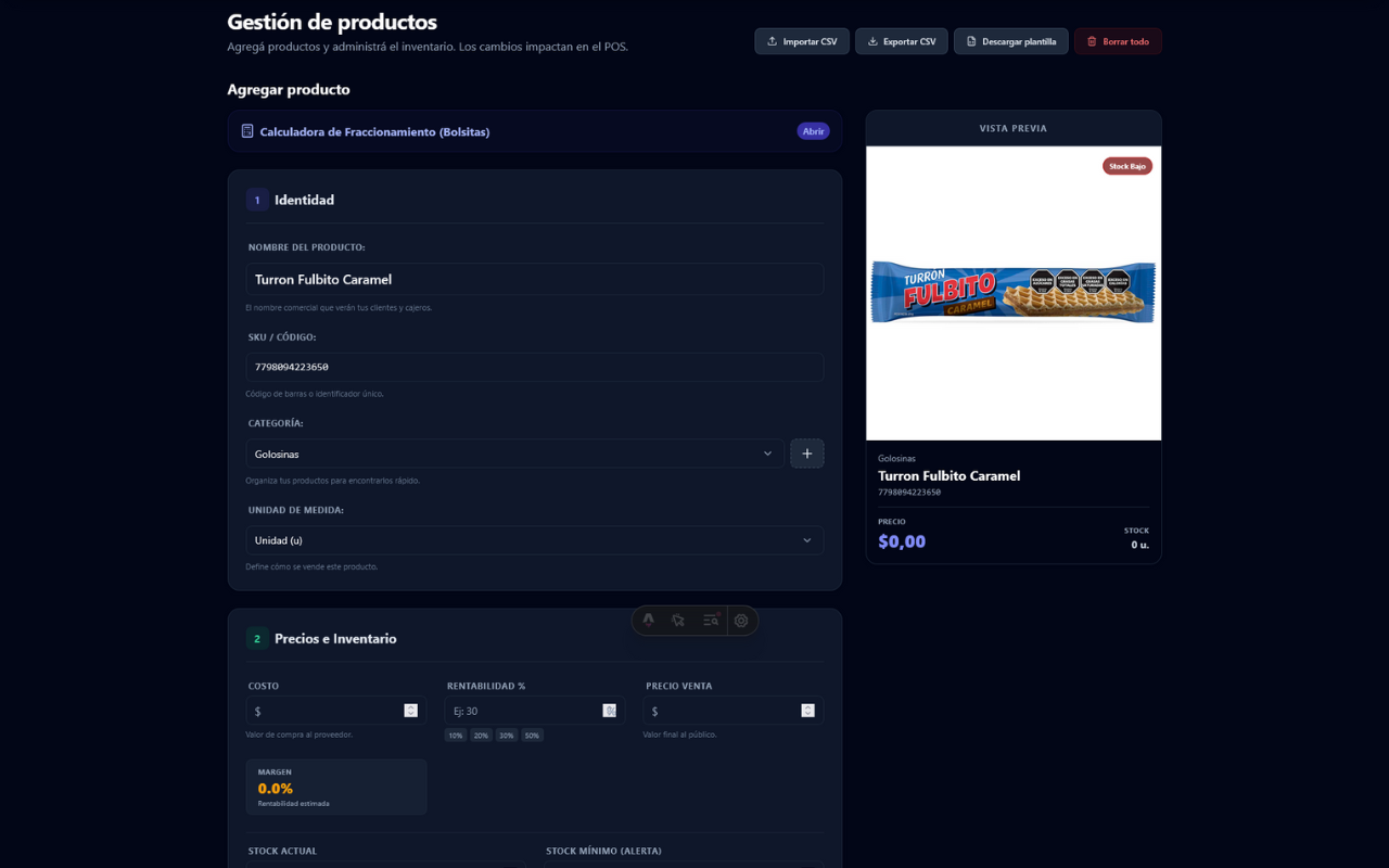 Gestión de Productos